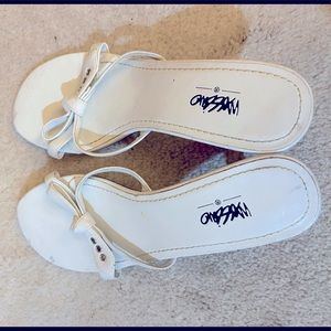 White Heeled sandals